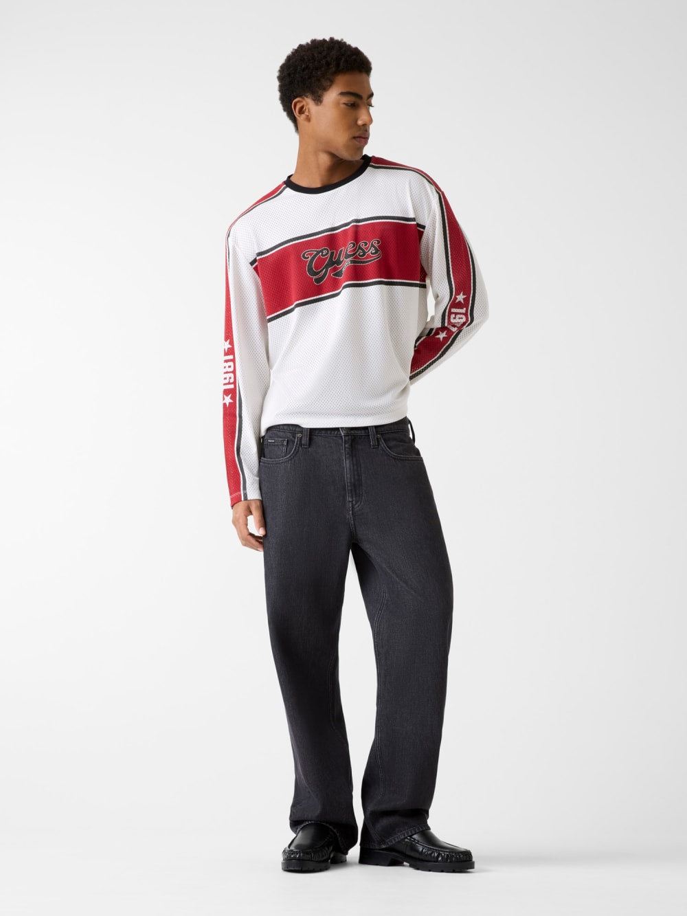 Boxy fit mesh t-shirt - Guess