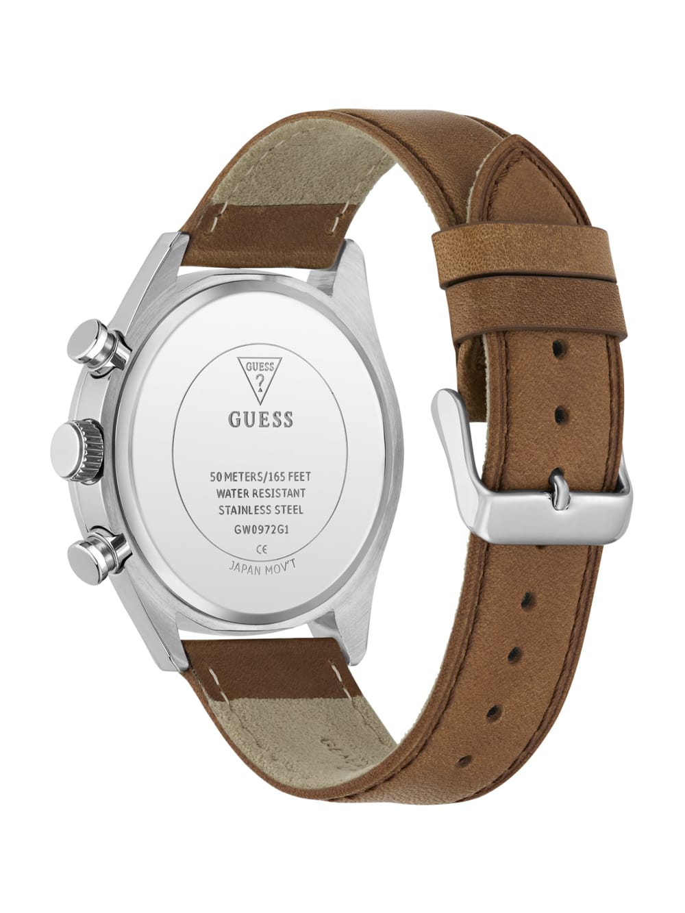 Two-Tone Multifunction Suede Watch - Guess
