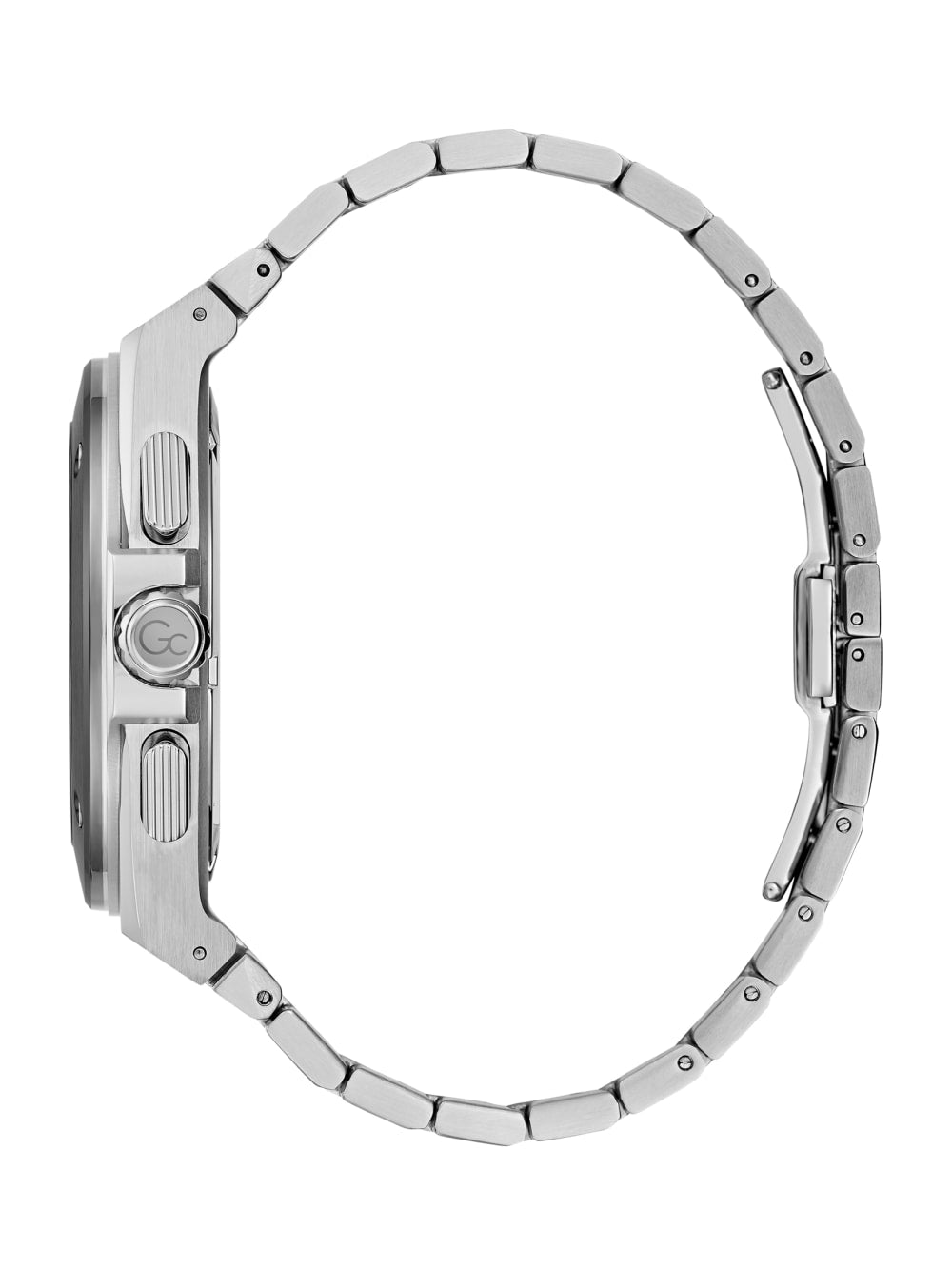 Gc Silver-Tone and Light Blue Multifunction Watch - Guess