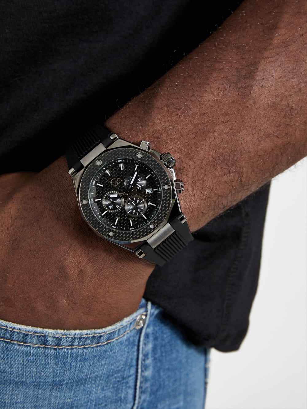 Gc Two-Tone Chronograph Watch - Guess
