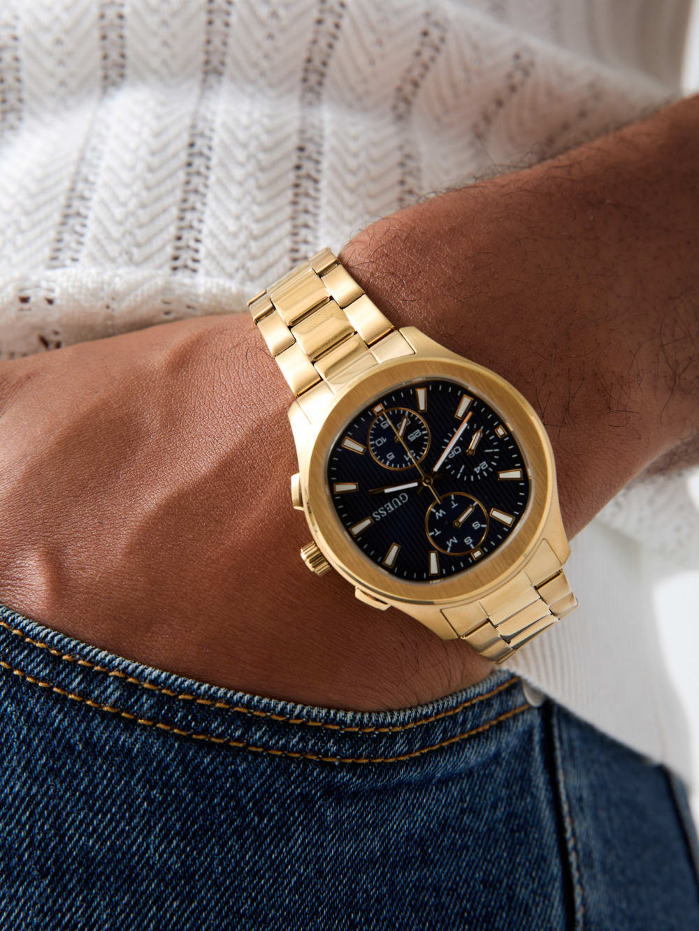 Stainless steel multi-function watch - Guess