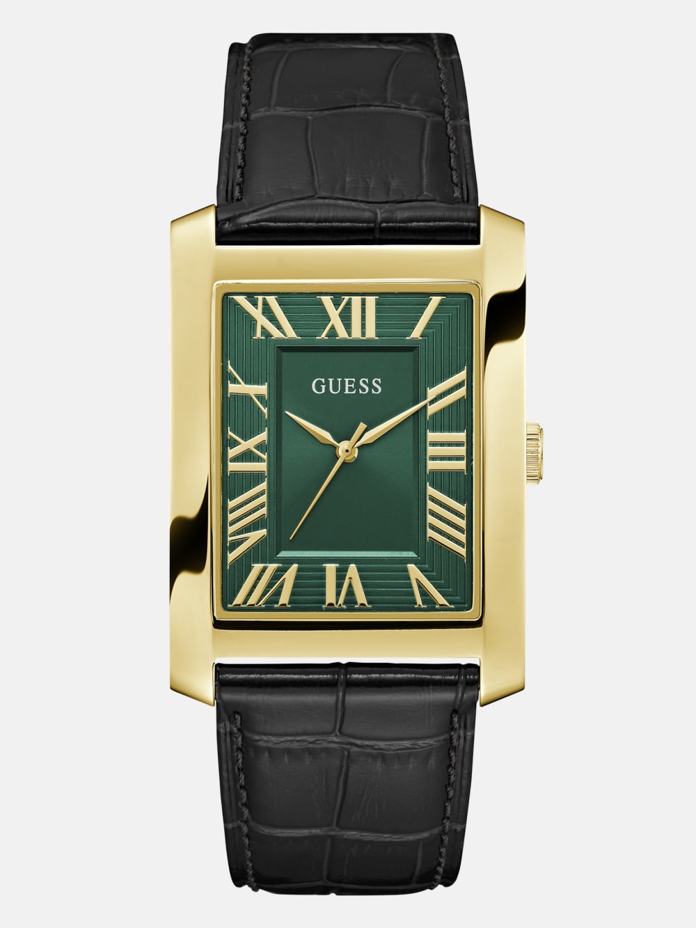 Gold-Tone and Emerald Analog Watch - Guess