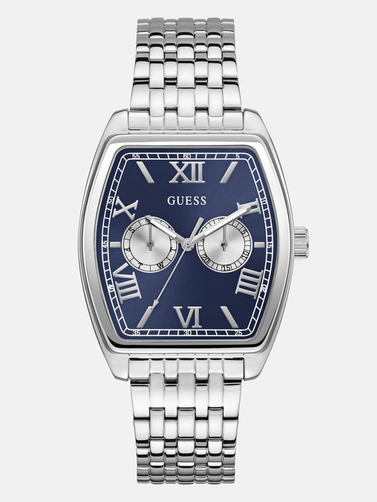Silver-Tone Multifunction Watch - Guess
