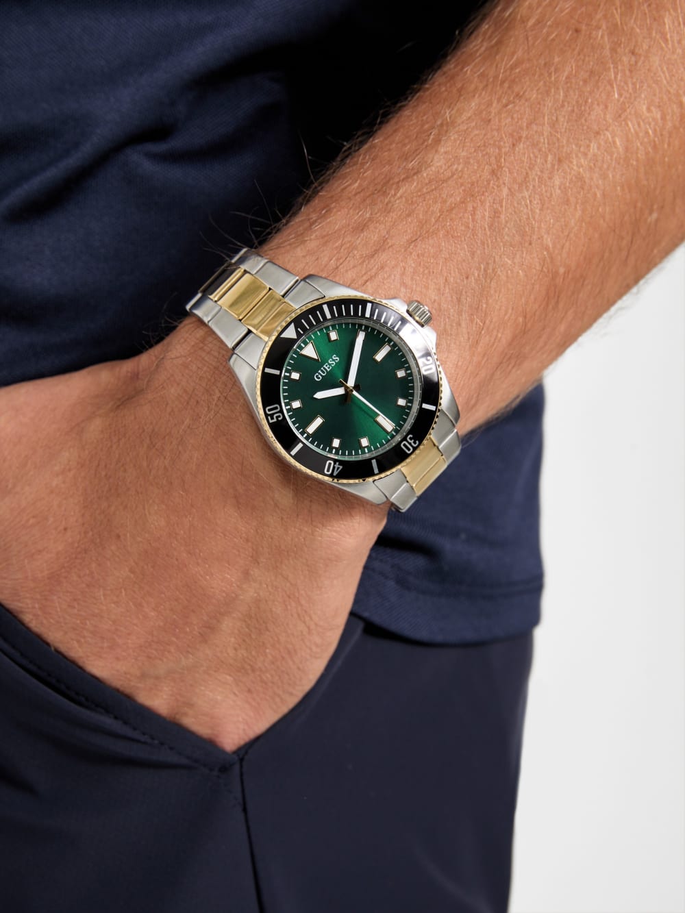 Two-Tone Analog Watch - Guess