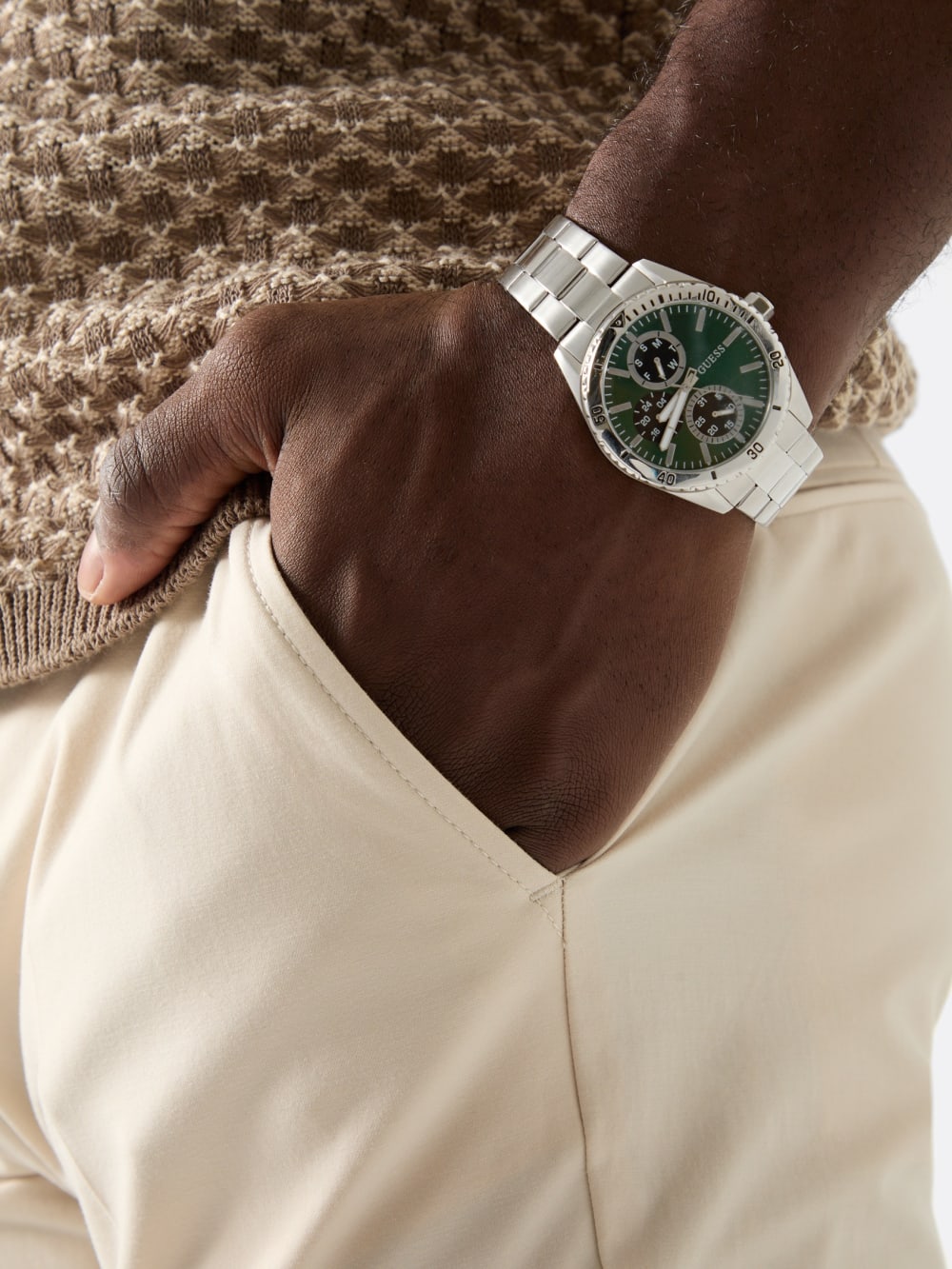 Stainless steel multi-fuction watch 43 mm - Guess