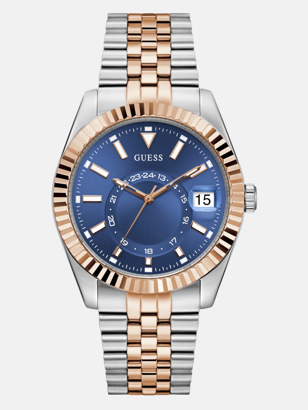 Two-Tone and Blue Analog Watch - Guess