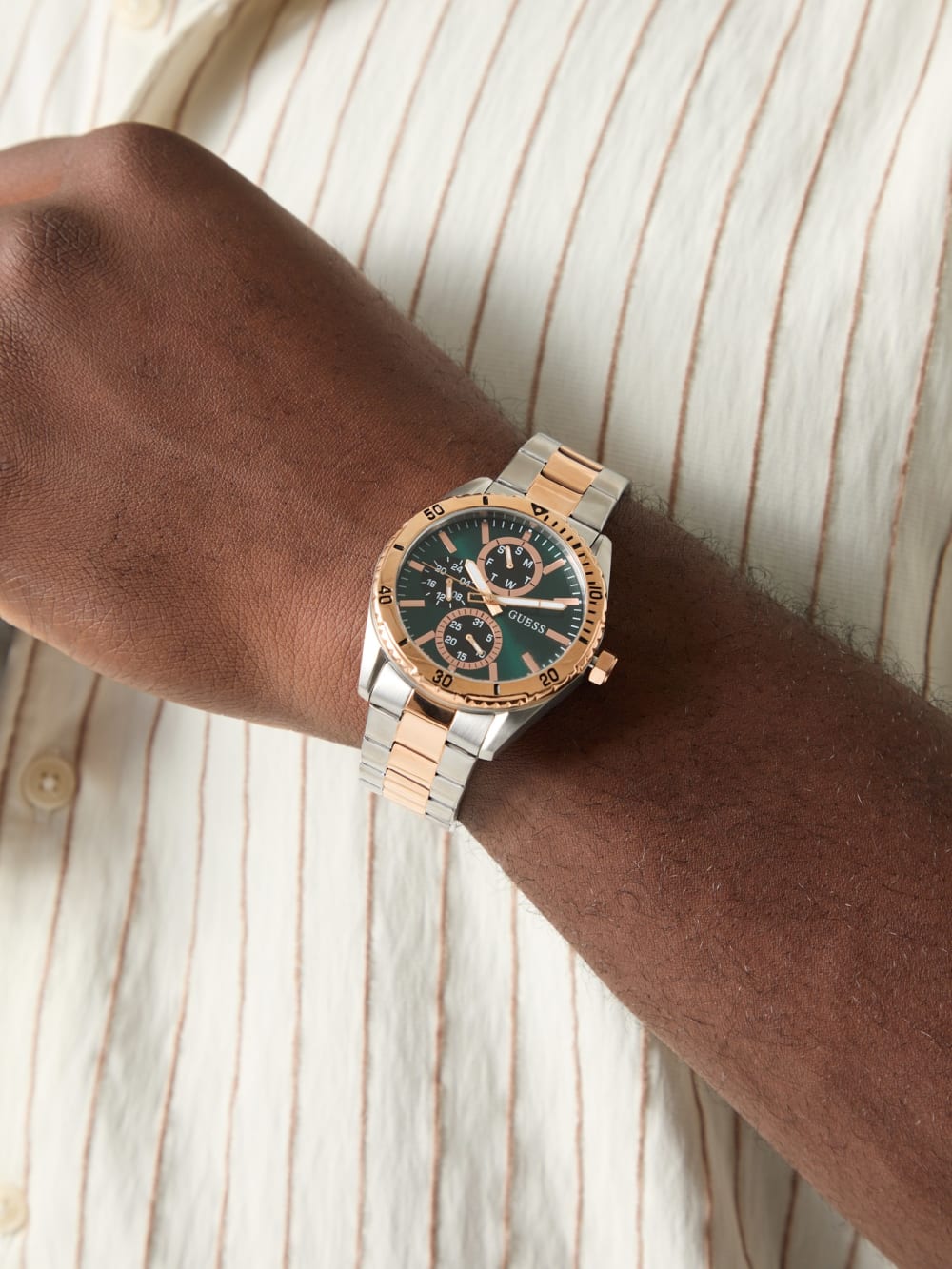 Stainless steel multi-fuction watch - Guess
