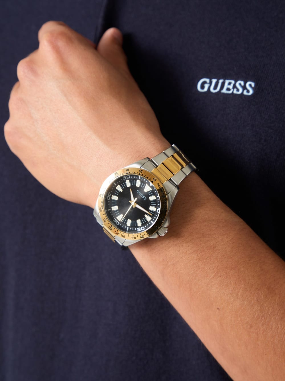 Stainless steel analogue watch 42 mm - Guess