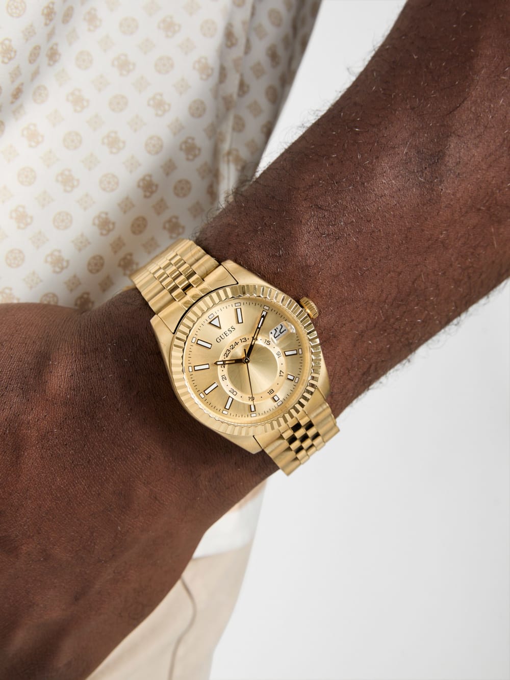 Gold-Tone Multifunction Watch - Guess