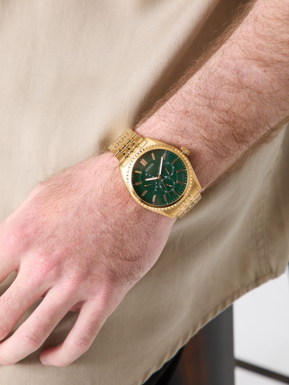 Stainless Steel multi-fuction watch 43.5 mm - Guess