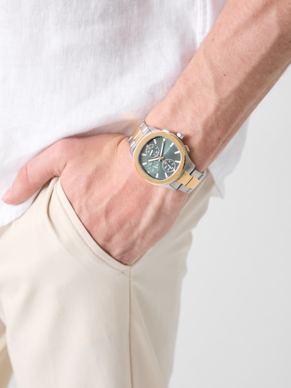 Stainless steel multi-fuction watch 40 mm - Guess