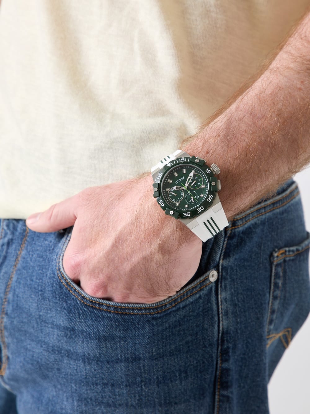 Silicone multi-fuction watch 42,5 mm - Guess