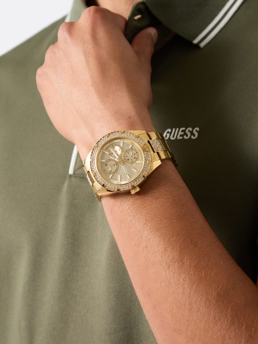 Stainless Steel multi-fuction watch 42 mm - Guess