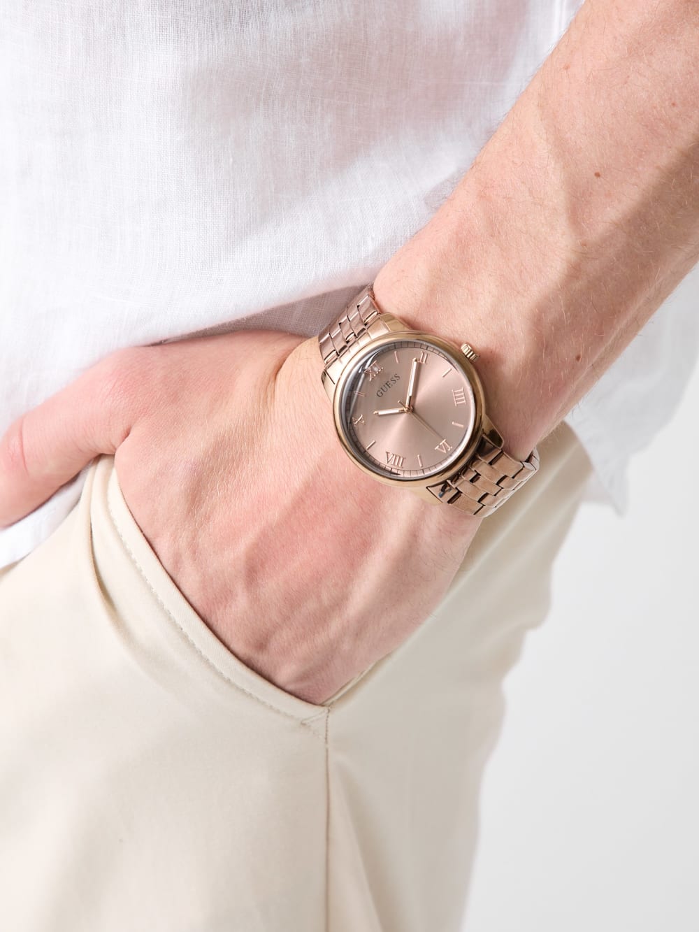 Stainless Steel analogue watch 40 mm - Guess