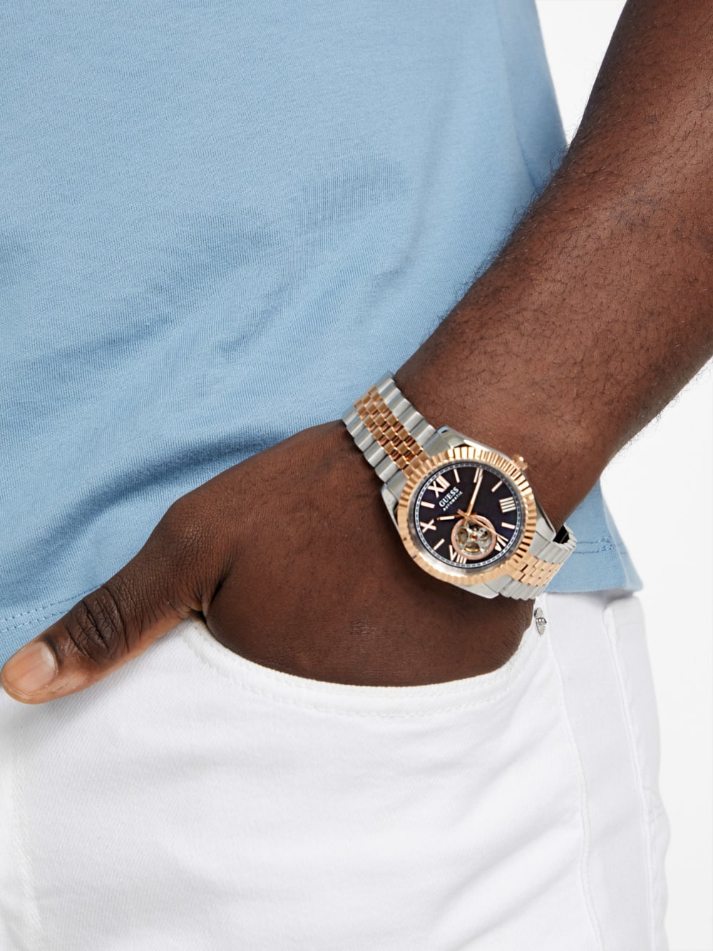 Two-Tone Analog Watch - Guess