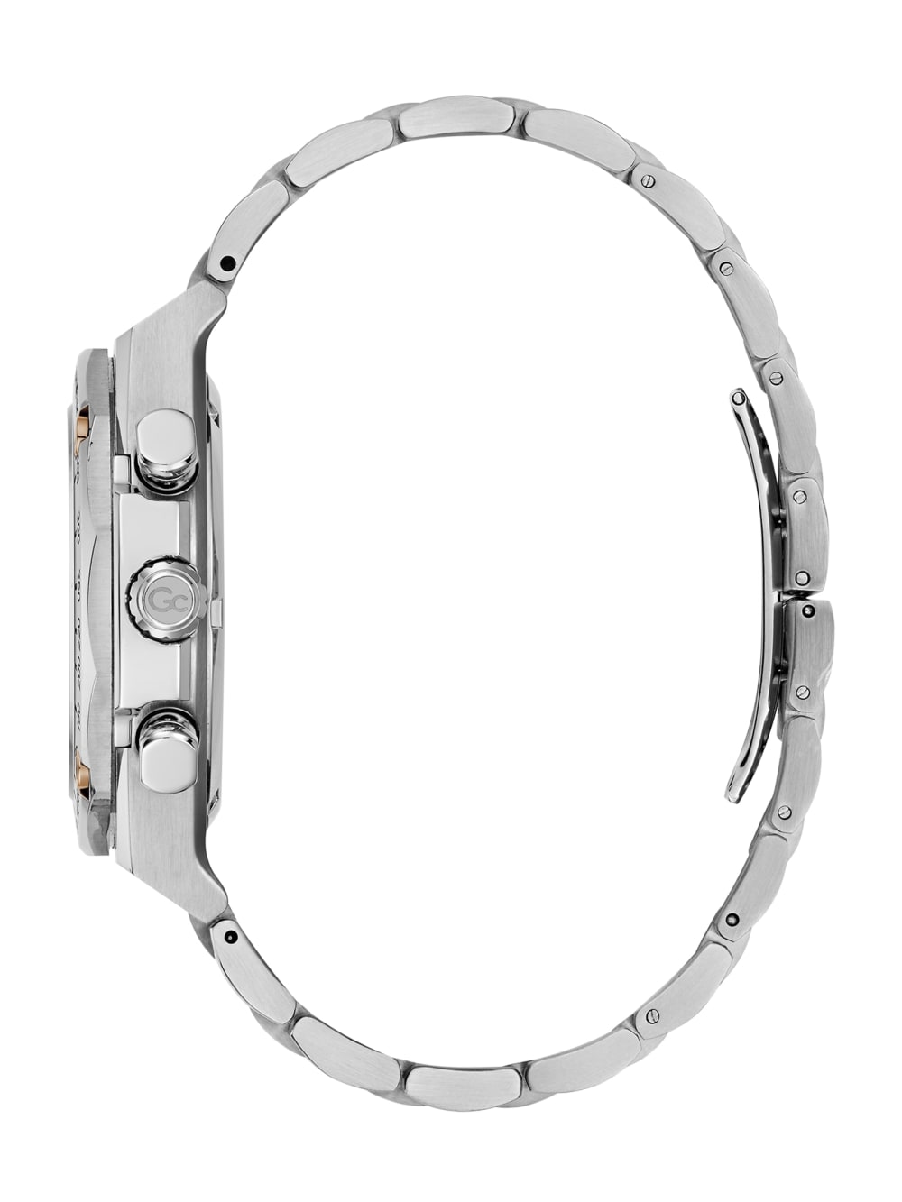 Gc Silver-Tone Chronograph Watch - Guess