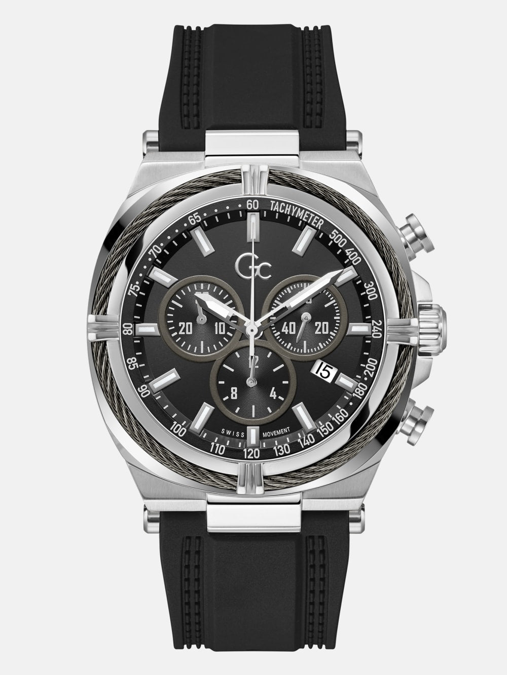 Gc Two-Tone Chronograph Watch - Guess