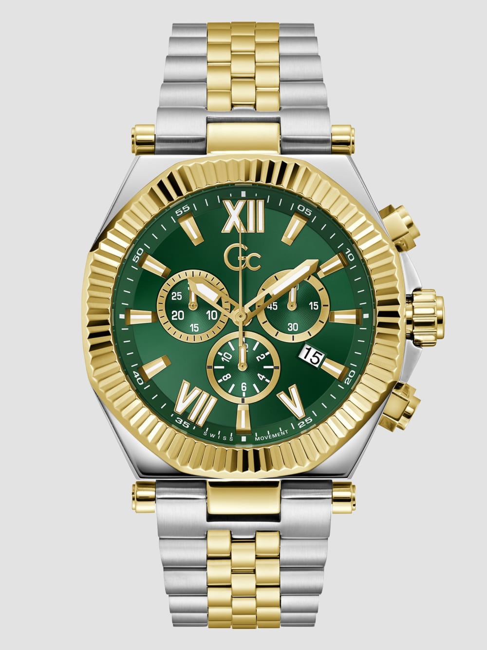 Gc Two-Tone Chronograph Watch - Guess