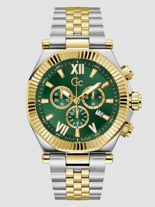 Gc Two-Tone Chronograph Watch - Guess
