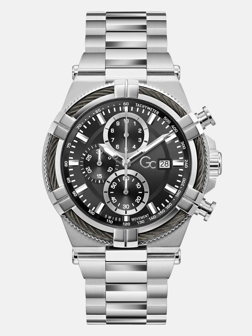 GC Stainless Steel multi-function watch 44 mm - Guess