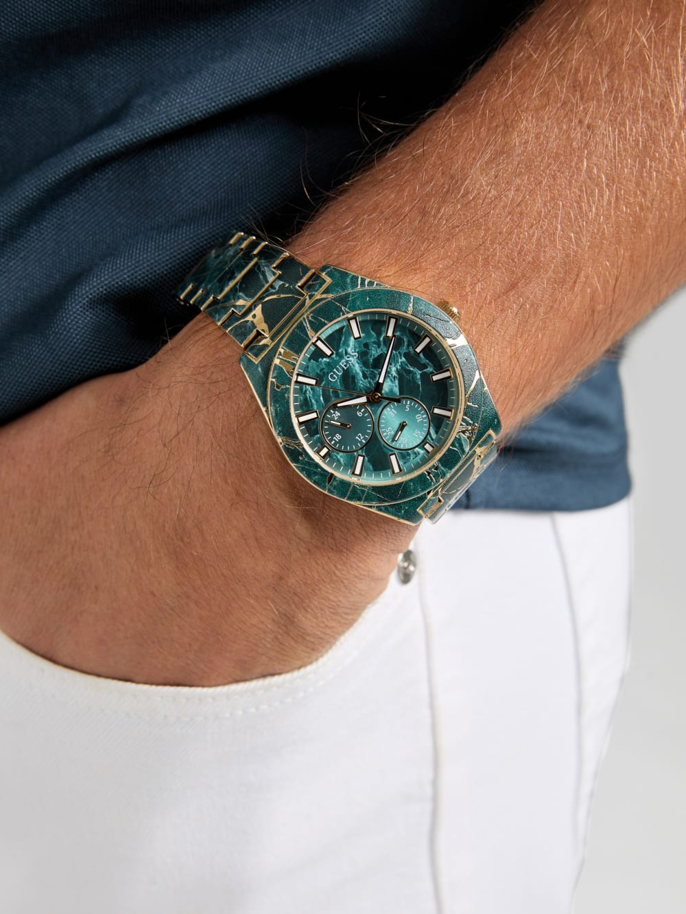 Two-Tone Multifunction Watch - Guess