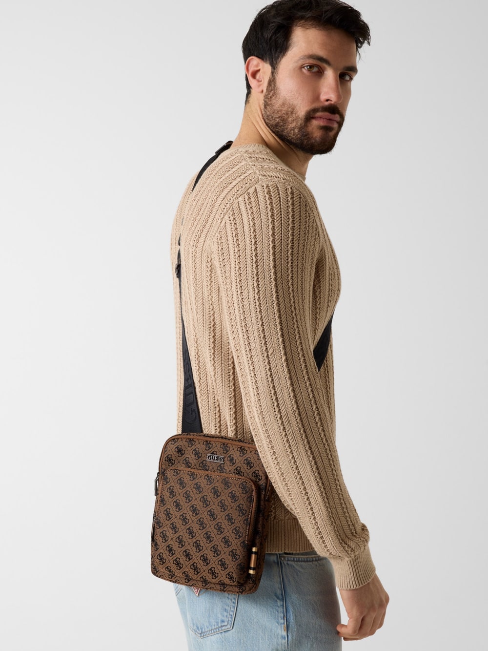Boston Quattro G Flat Crossbody - Guess