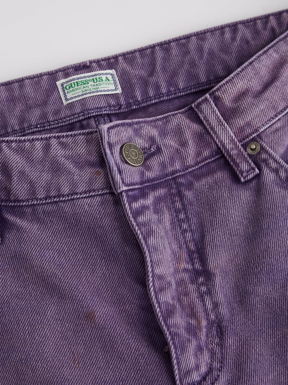 Vintage Denim Straight Jeans - Guess