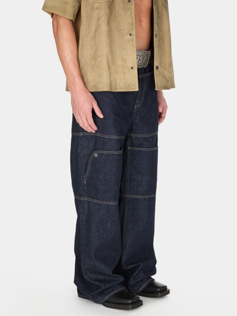 rinsed denim utility pant - Guess