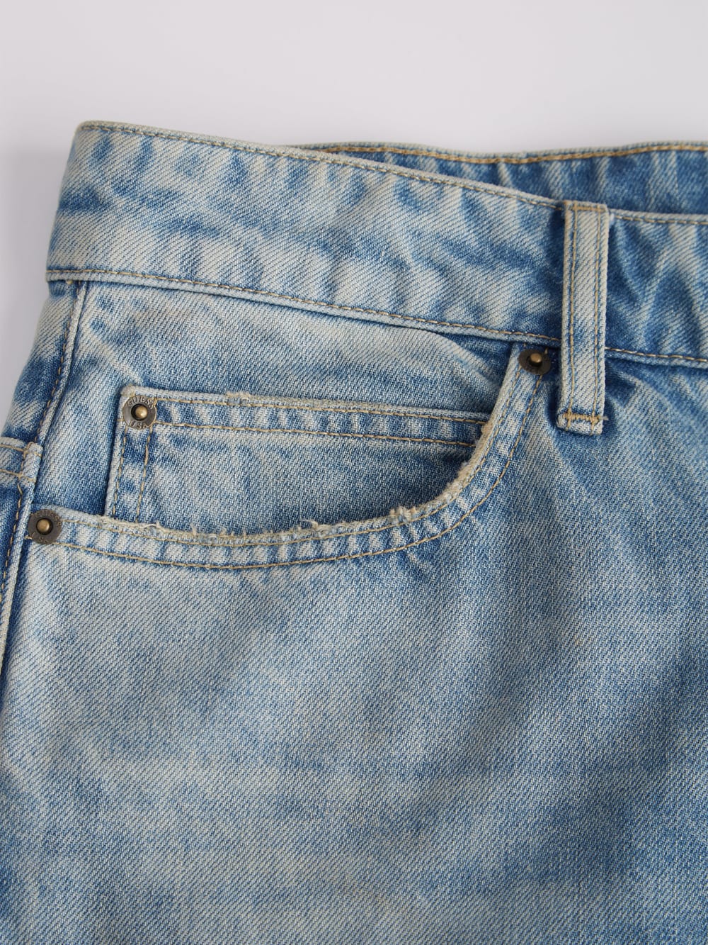 Vintage Denim Straight Jeans - Guess