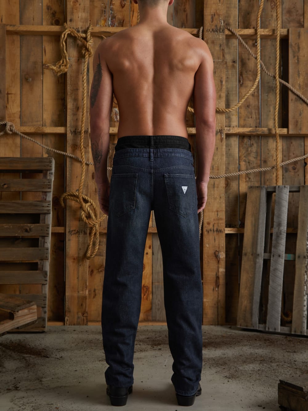 contrast flare pants - Guess