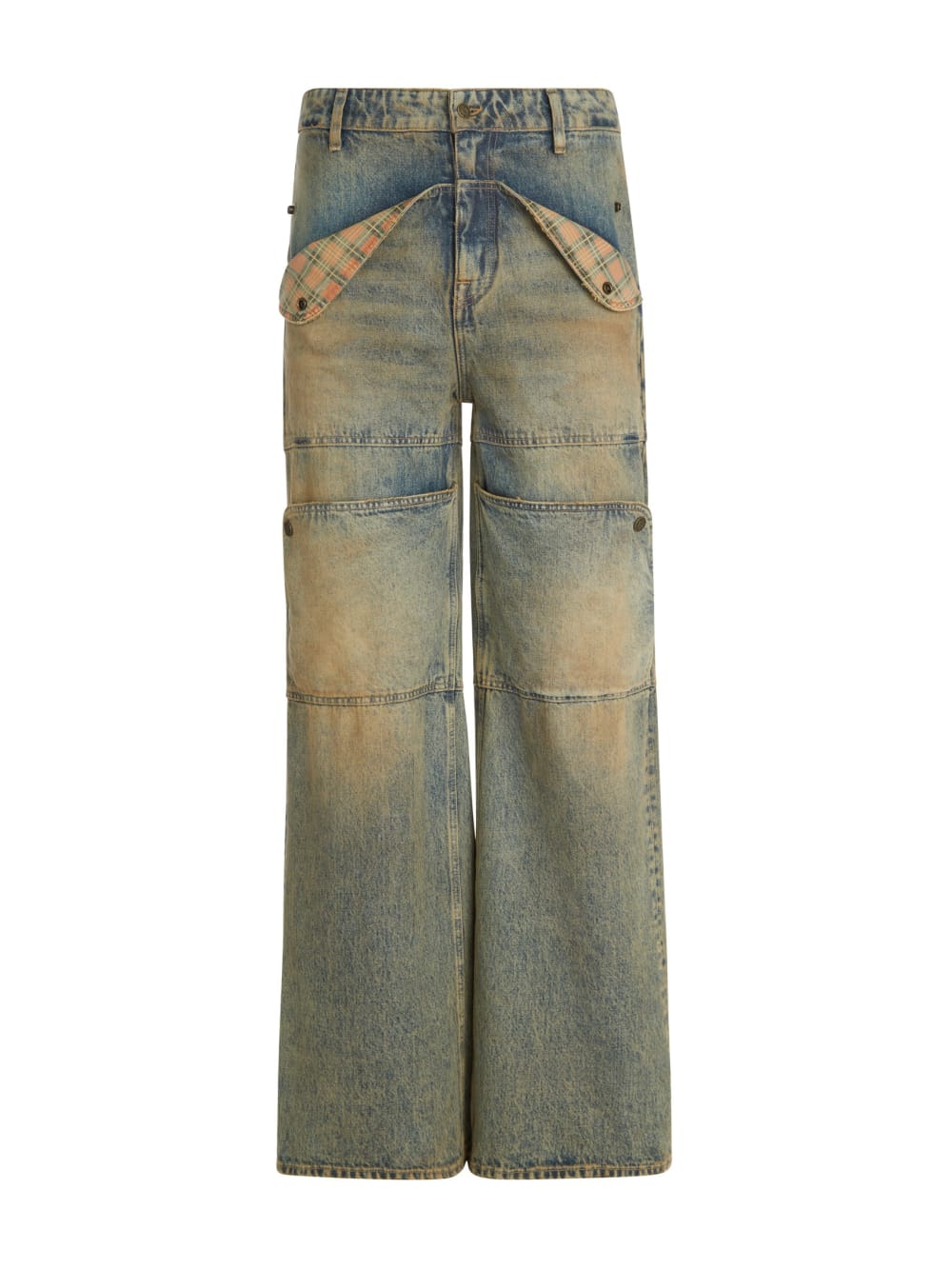 washed denim utility pant - Guess