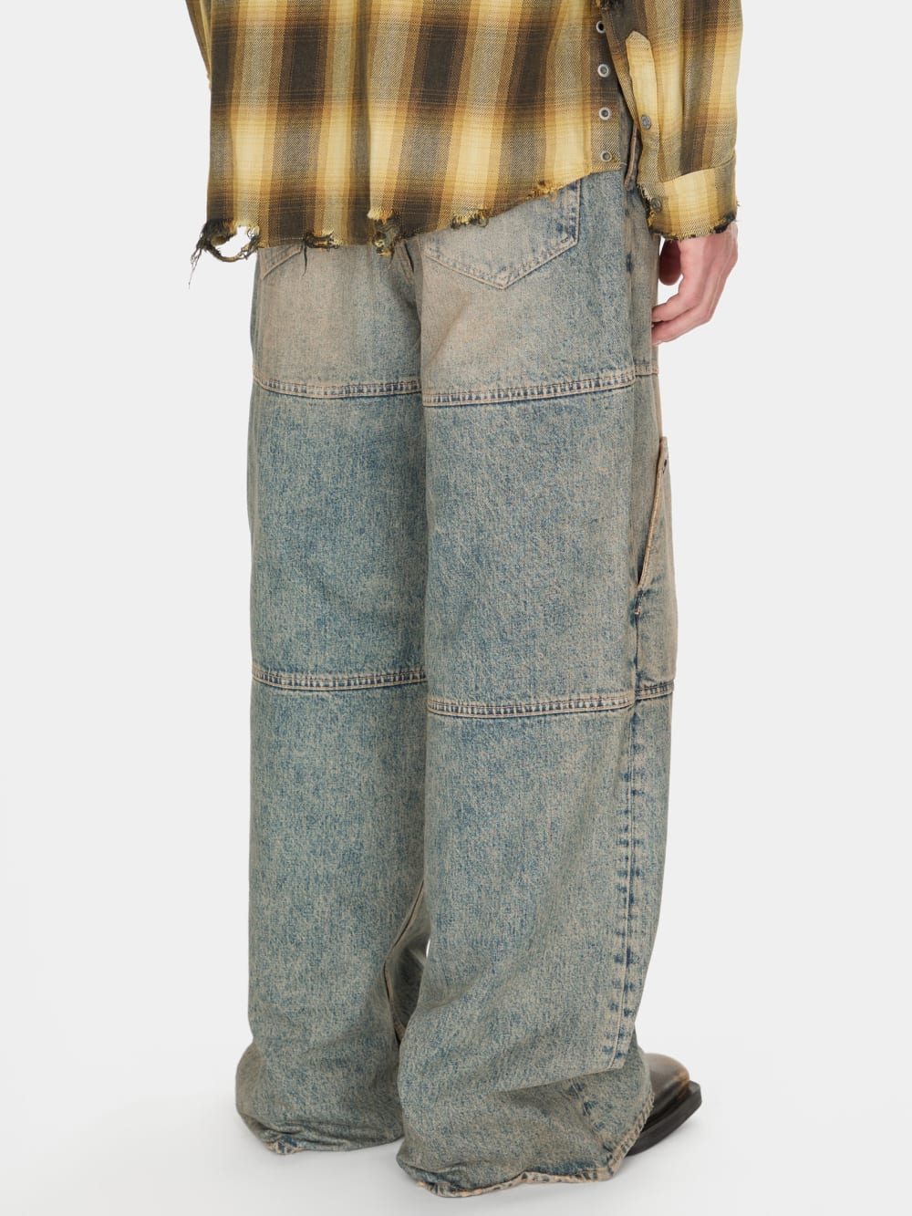 washed denim utility pant - Guess
