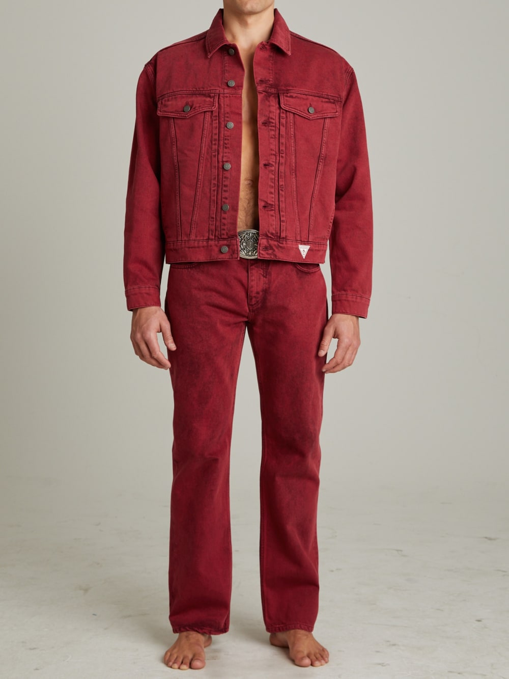 Vintage Denim Straight Jeans - Guess