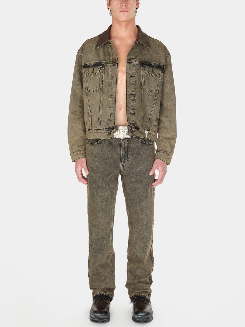 tinted denim flare pant - Guess