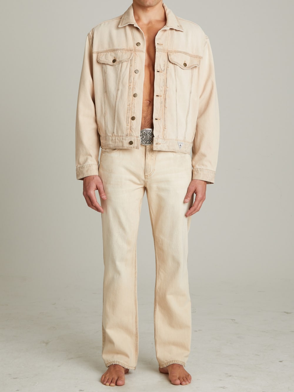 Vintage Denim Straight Jeans - Guess
