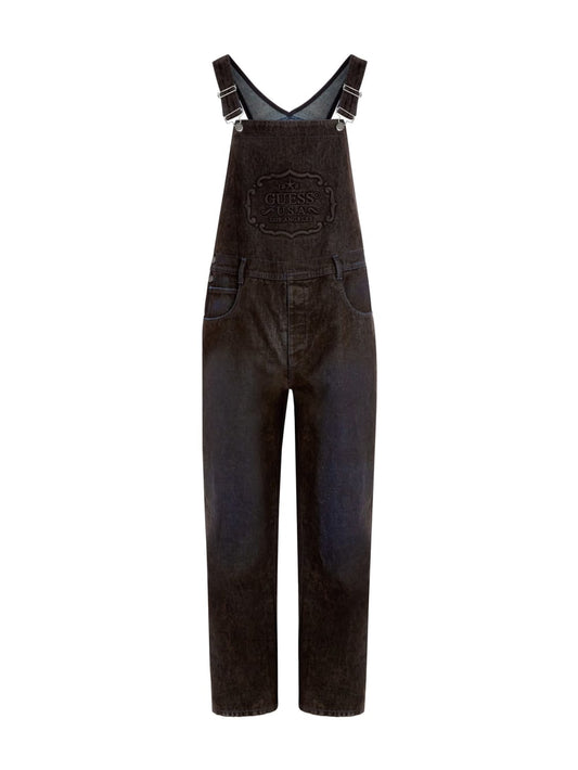 flocked denim overalls - Guess