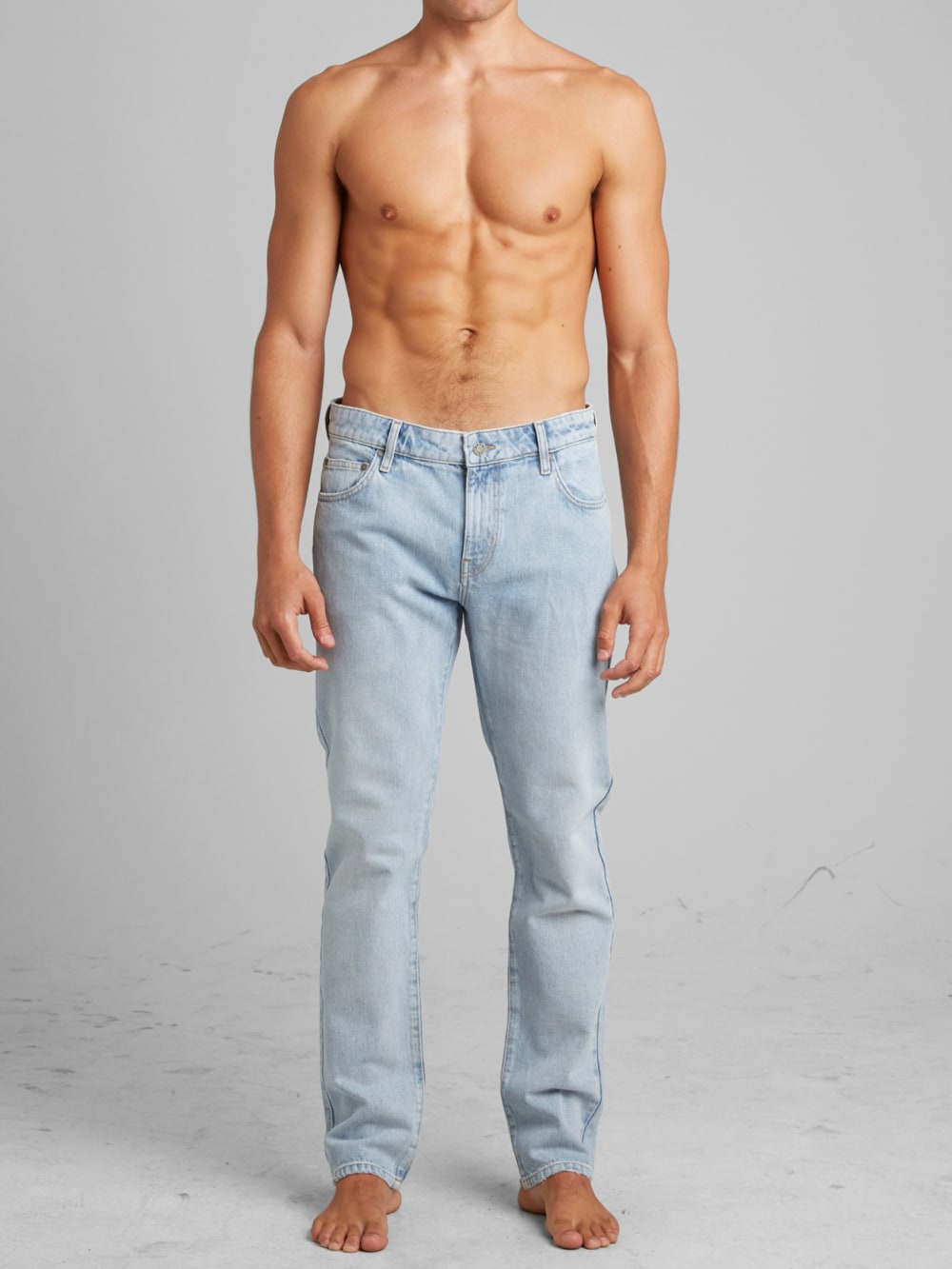 Straight Indigo Denim Pants - Guess