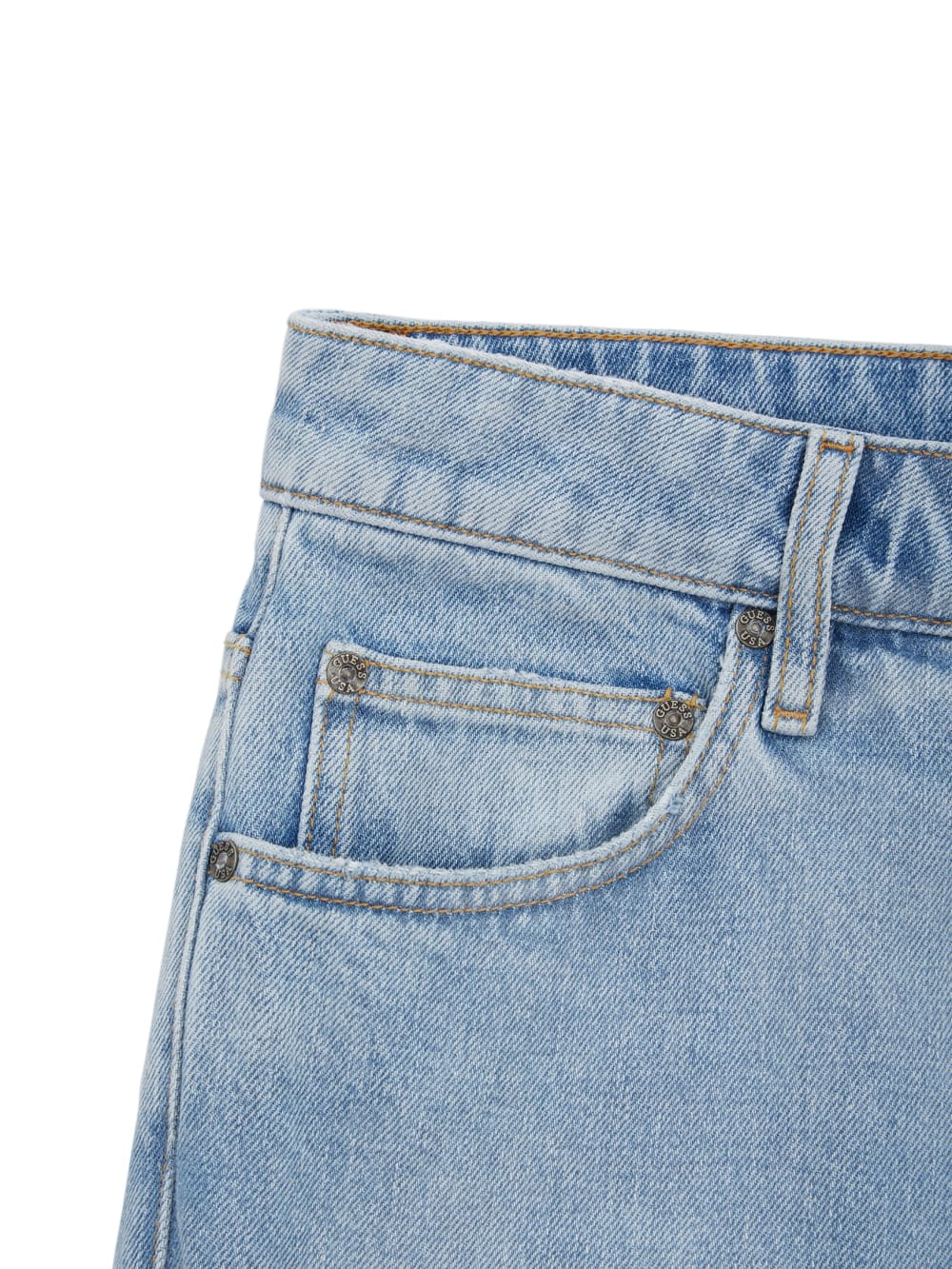 Straight Indigo Denim Pants - Guess