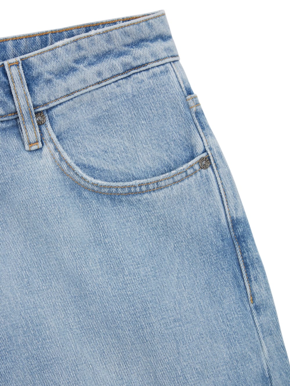 Straight Indigo Denim Pants - Guess
