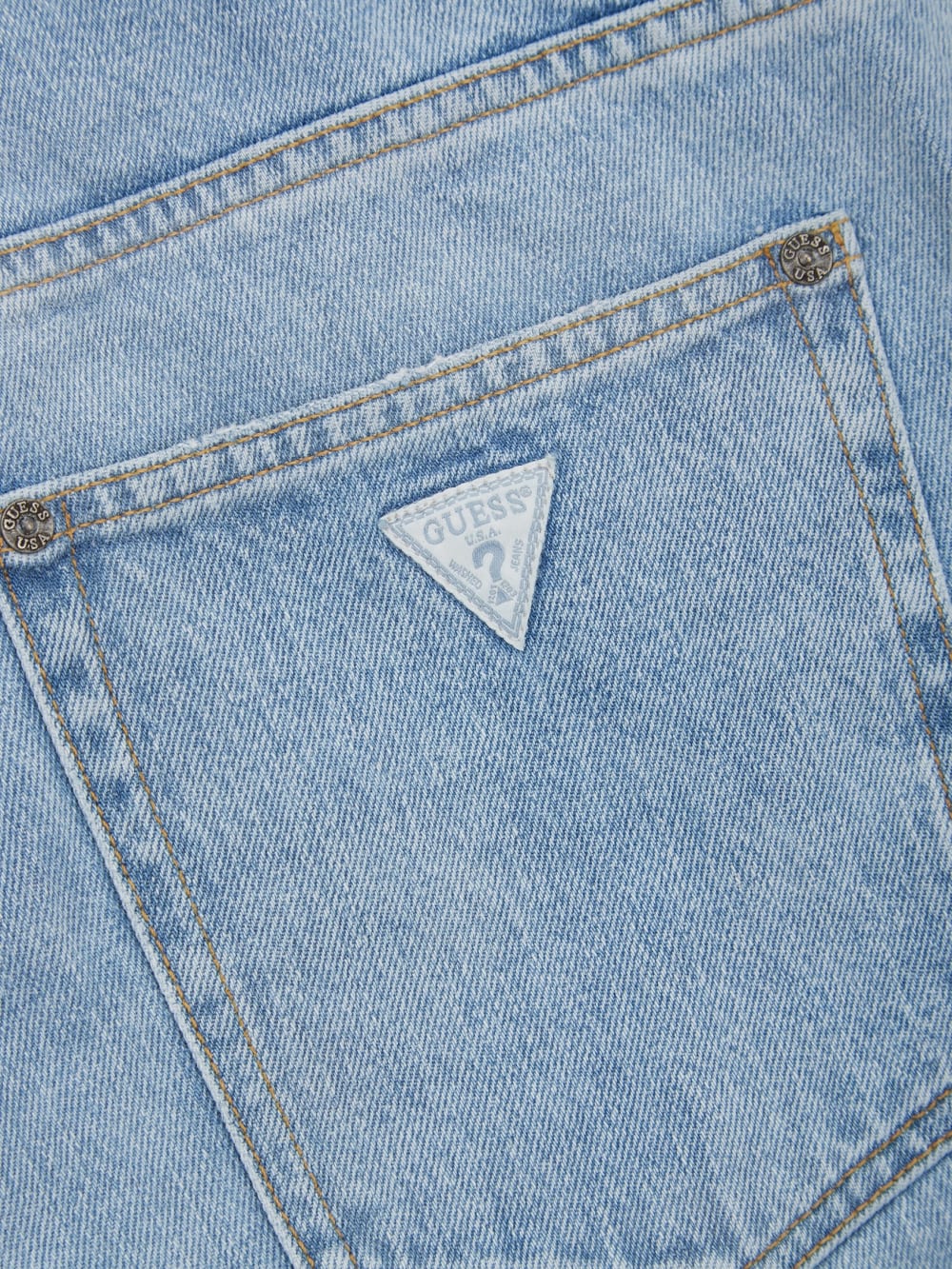 Straight Indigo Denim Pants - Guess