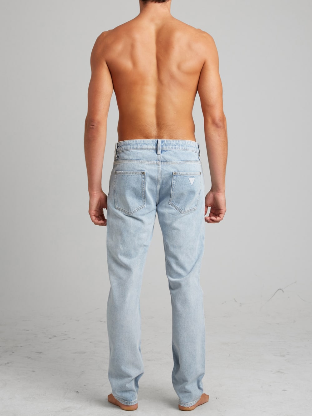 Straight Indigo Denim Pants - Guess