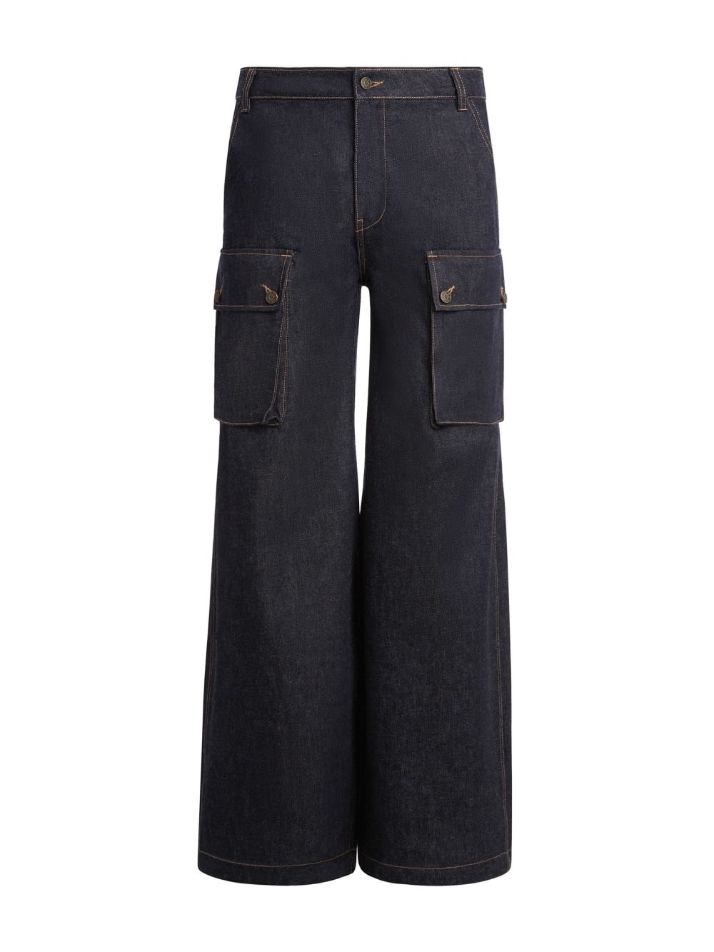 raw denim combat pants - Guess