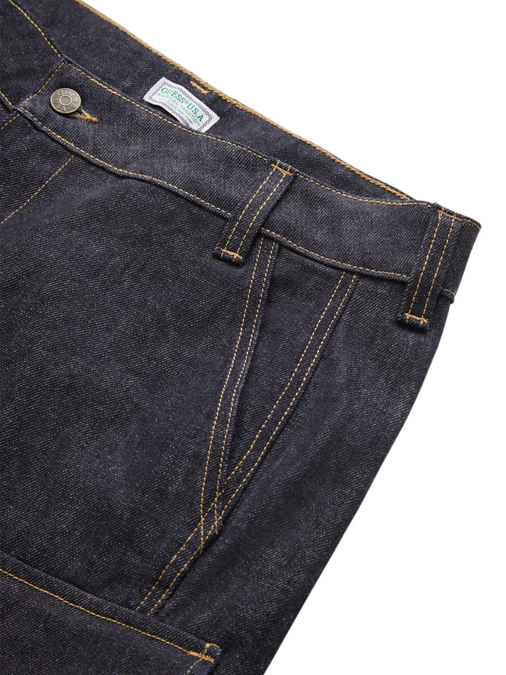 raw denim combat pants - Guess
