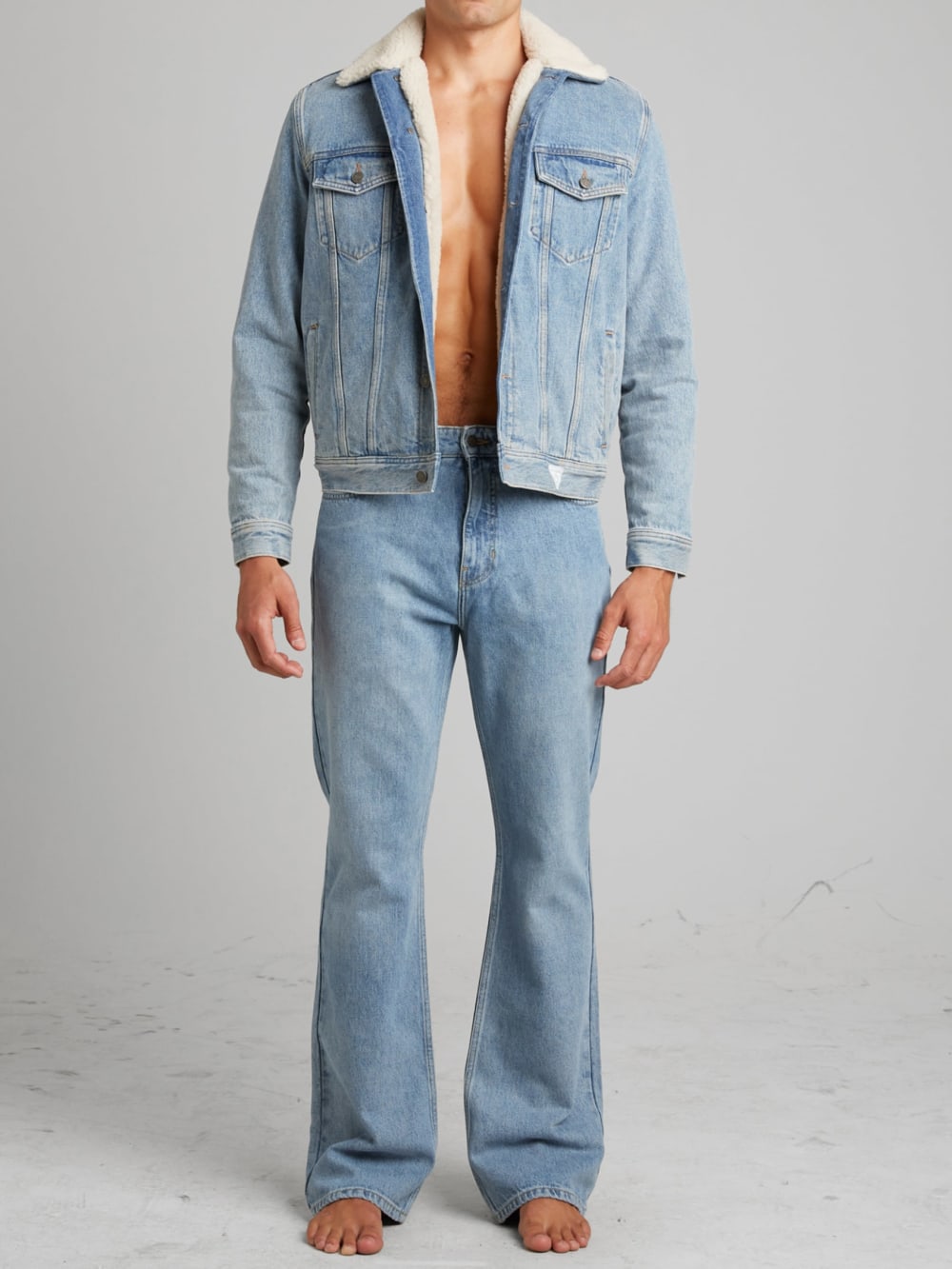 Indigo Denim Flare Pants - Guess