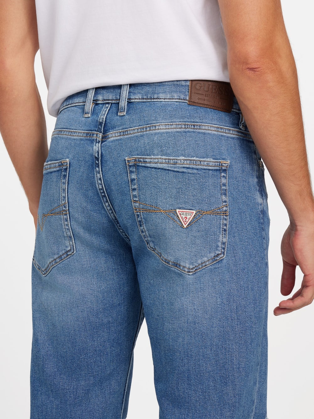 Eco Mason Destroyed Regular-Fit Straight Jeans - Guess