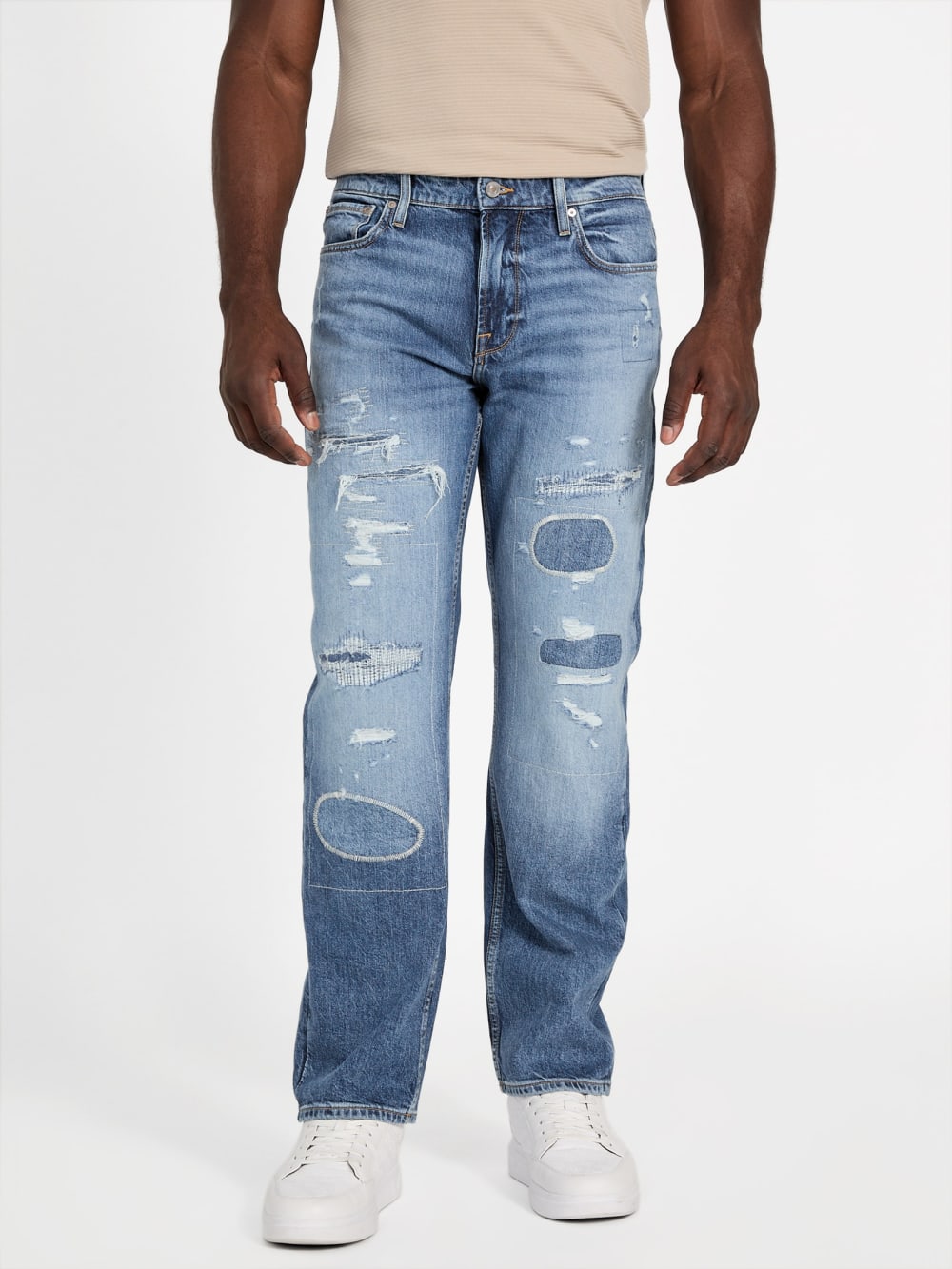 Eco Mason Patch Regular-Fit Straight Jeans - Guess