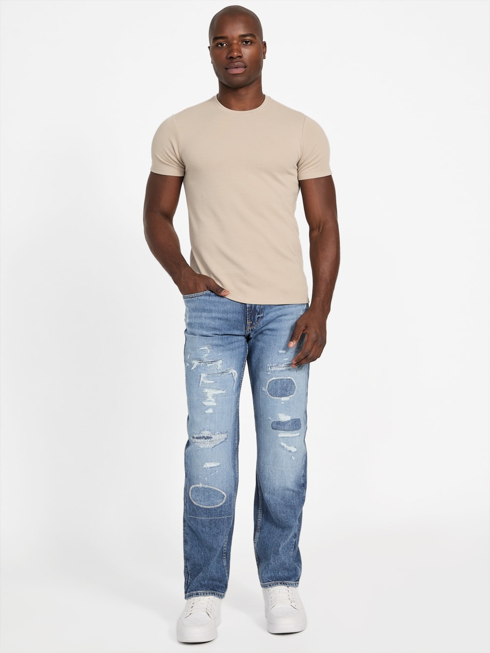 Eco Mason Patch Regular-Fit Straight Jeans - Guess