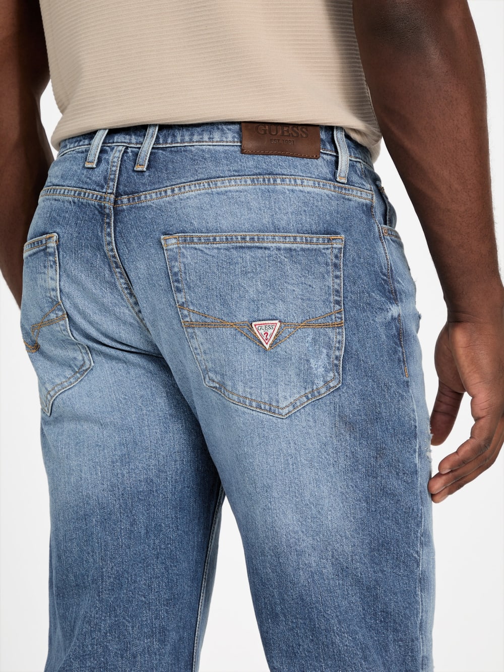 Eco Mason Patch Regular-Fit Straight Jeans - Guess
