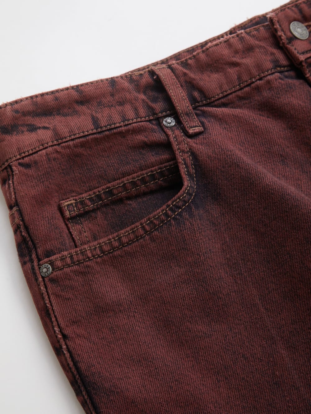 vintage red washed denim pant - Guess