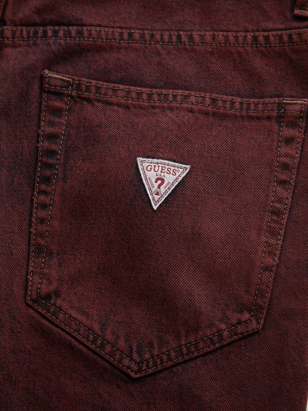 vintage red washed denim pant - Guess